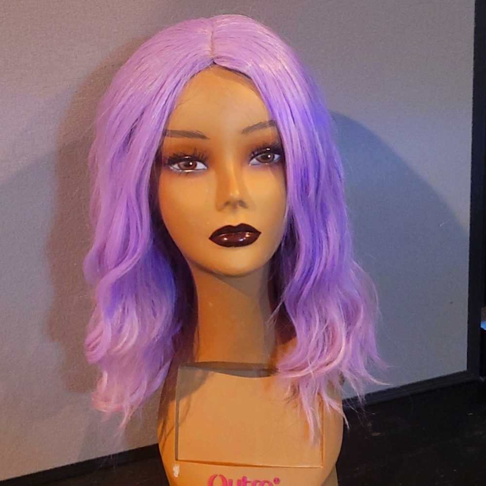 Lovely Lavendar Lace Cap Wig